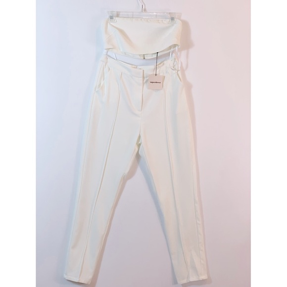 Superdown Remy Bandeau Pant Set in White Size S from REVOLVE - Picture 4 of 8
